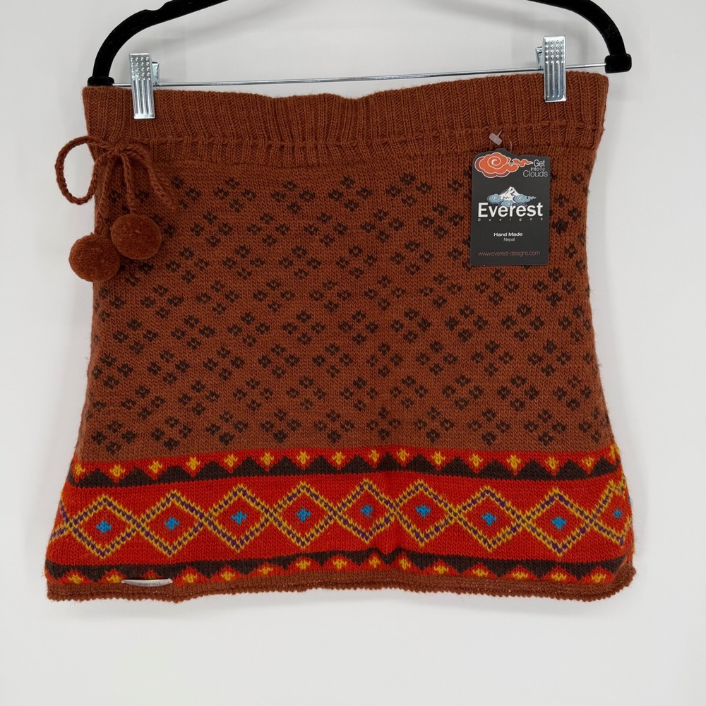 EVEREST DESIGNS KIRA SKIRT MEDIUM NWT BROWN WOOL SKIRT MINI SKIRT BOHO GYPSY